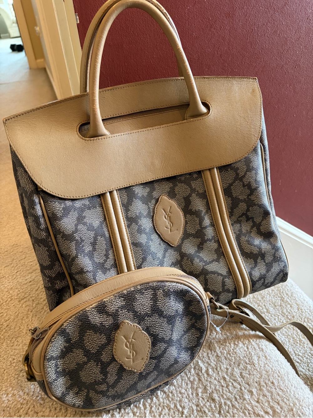 YSL Vintage Duo  (tote & crossbody)